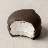 Зефир без сахара в натуральном чёрном шоколаде